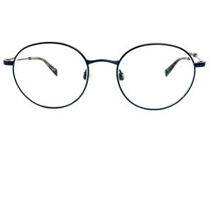 Warby Parker Eyeglasses Milton 2550 Brushed Navy Round Frame 50[]19 142 H19896